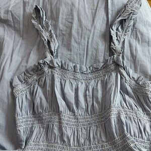 Who What Wear Blue Midi Dress